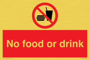 No food or drink